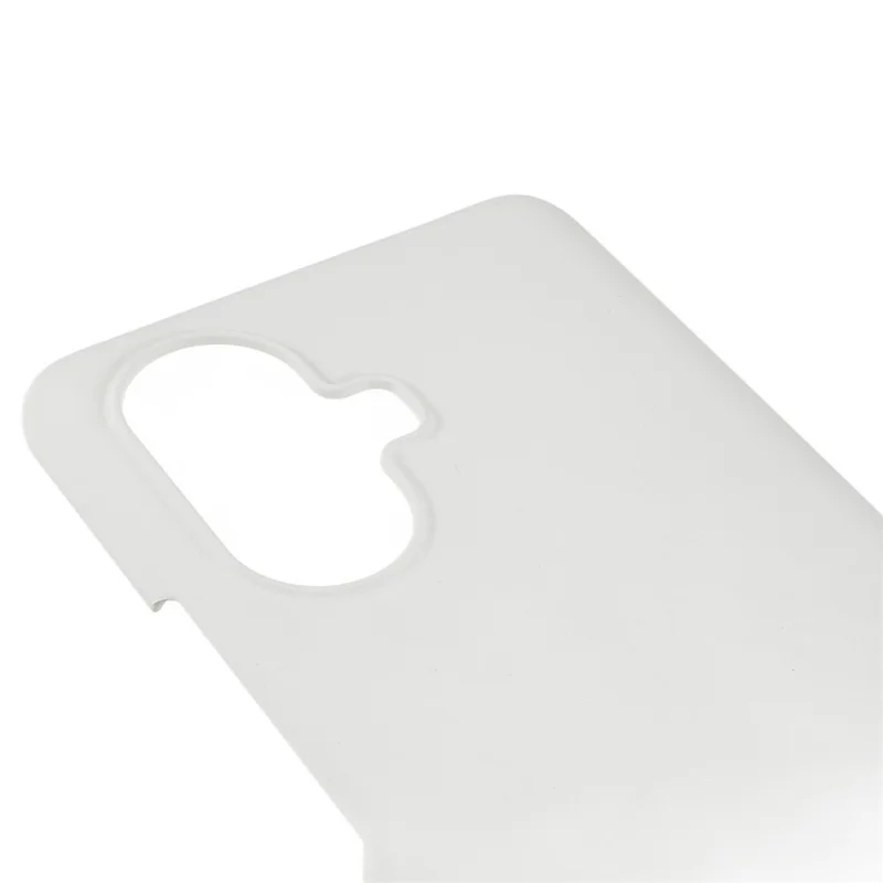 For Realme 10 Pro+ 5G Shockproof Plastic Rubberized Matte Hard Phone Case Cellphone Back Cover - White