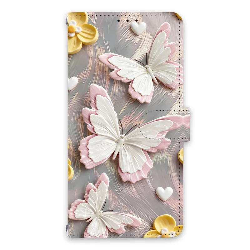 Coque pour iPhone 18 Pro Max / 17 Pro Max, housse rabattable en cuir PU imprimé motif, portefeuille - QMFD0005