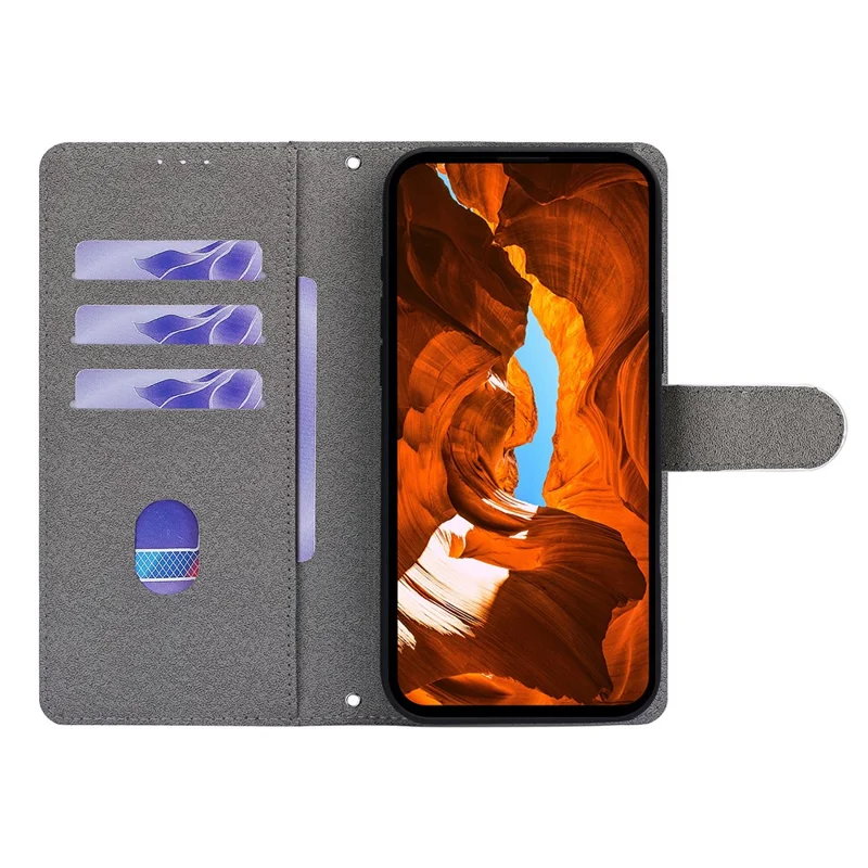 Til iPhone 18 Pro / 17 Pro Case Mønsterprintet PU Læder Wallet Flip Telefonbeskyttelse - QMHD0003