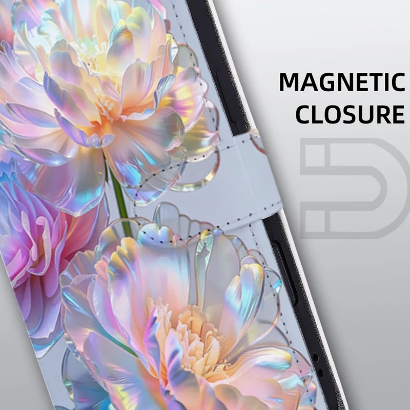 Til iPhone 18 Pro / 17 Pro Case Mønsterprintet PU Læder Wallet Flip Telefonbeskyttelse - QMHD0003