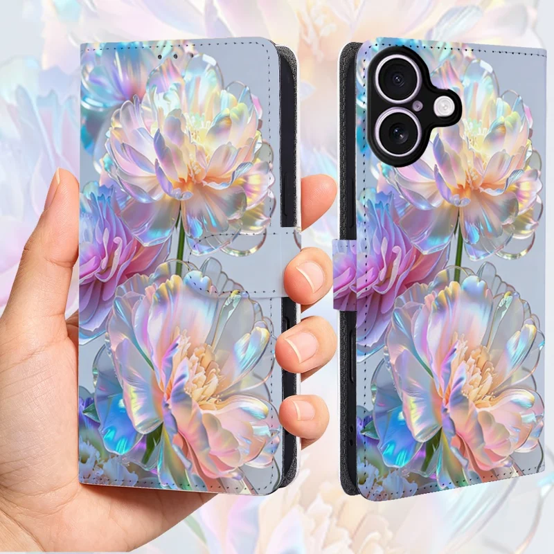 For iPhone 17 Case Patroonbedrukte PU-leer portemonnee Flip telefoonhoesje - QMHD0003