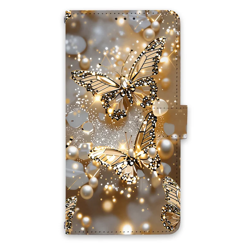 For iPhone 16 Pro Case Pattern Printed PU Leather Wallet Flip Phone Cover - QMMY0237