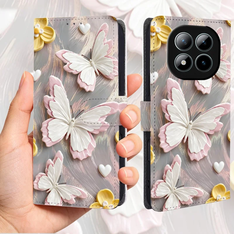 For Xiaomi Redmi Note 15 Pro+ 5G (Global) / Poco M8 Pro 5G Case Pattern Printed PU Leather Wallet Flip Phone Cover - QMFD0005