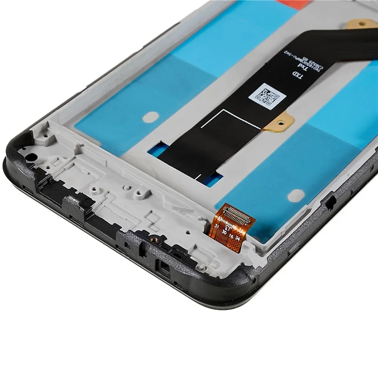 Für Tecno Spark 7 4G Grade C LCD-Bildschirm und Digitizer-Baugruppe + Rahmen-Ersatzteil (ohne Logo)