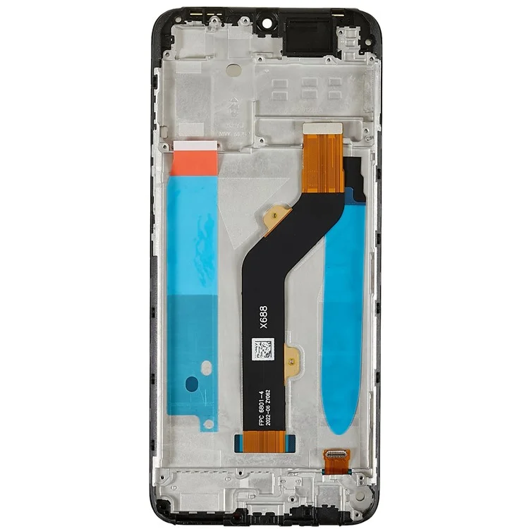 Für Tecno Spark 7P 2021 KF7J Grad C LCD-Bildschirm und Digitizer-Baugruppe + Rahmenersatzteil (ohne Logo)