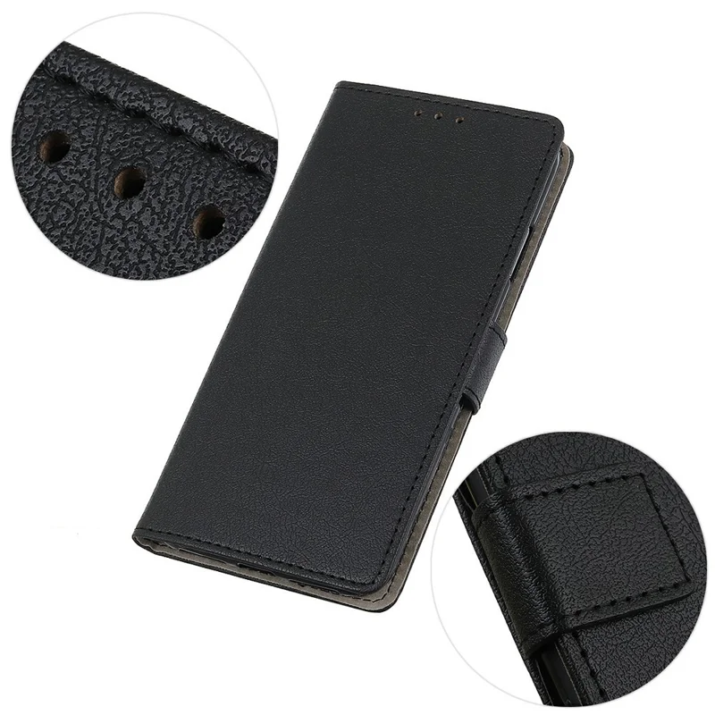 For Google Pixel 11a Case PU Leather Stand Wallet Phone Cover - Black