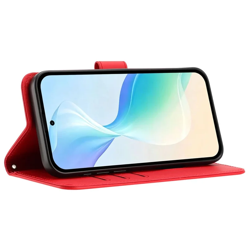 For Samsung Galaxy S27 Pro Case Cat Watering Plant Pattern PU Leather Wallet Stand Phone Cover - Red