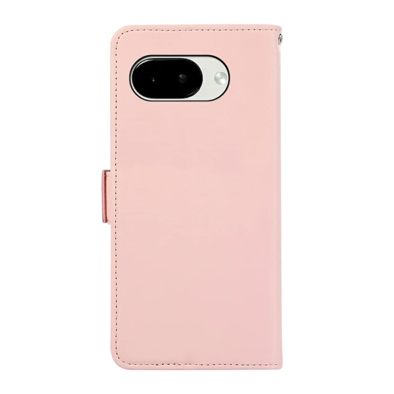 ABEEL For Google Pixel 11a Case Leather Phone Cover with RFID Blocking Wallet - Pink