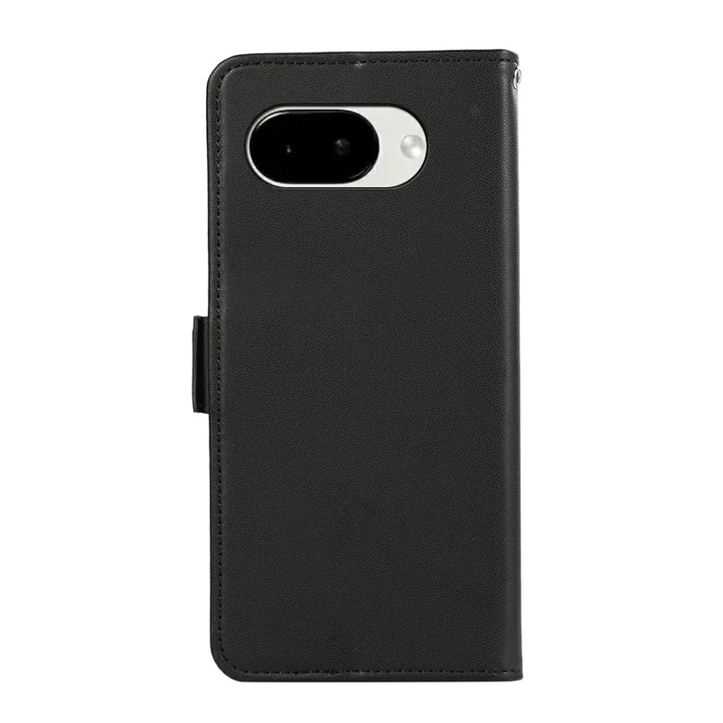 ABEEL For Google Pixel 11a Case Leather Phone Cover with RFID Blocking Wallet - Black