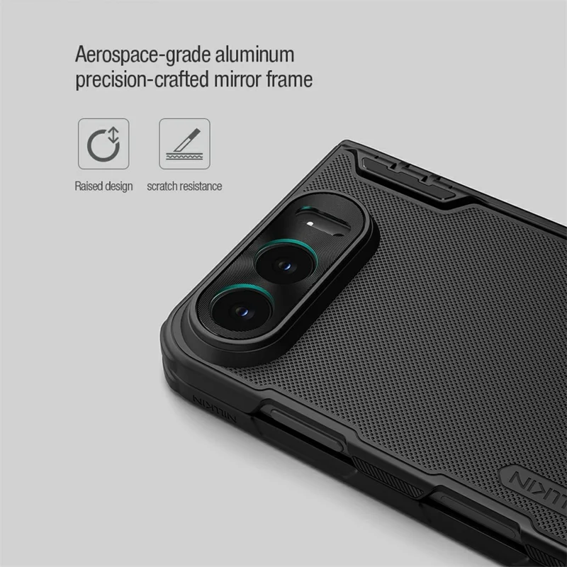 NILLKIN Super Frosted Shield Fold For iPhone Duo Magnetic Case PC Matte Phone Cover - Black