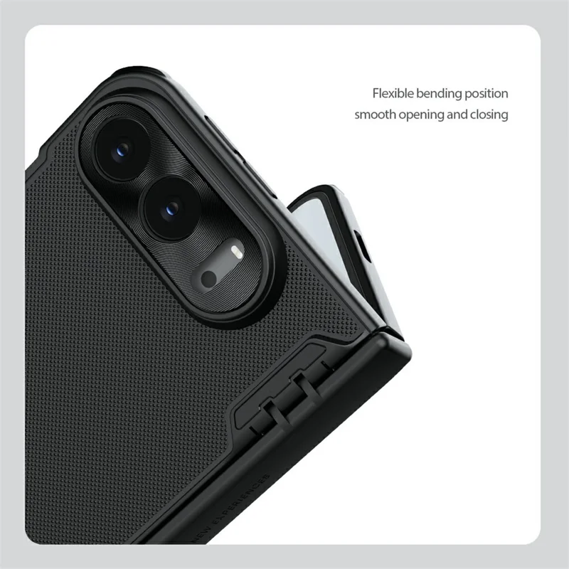 NILLKIN Super Frosted Shield Fold For iPhone Duo Magnetic Case PC Matte Phone Cover - Black