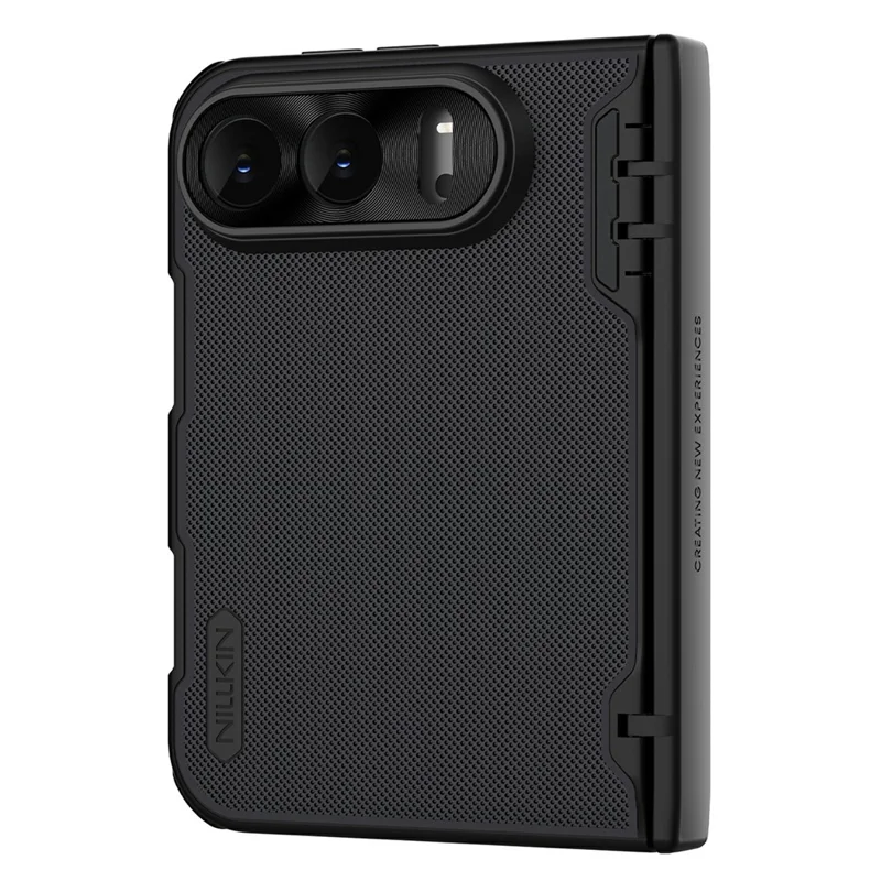 NILLKIN Super Frosted Shield Fold For iPhone Duo Magnetic Case PC Matte Phone Cover - Black
