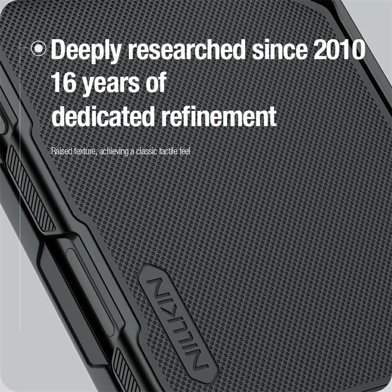 NILLKIN Super Frosted Shield Fold For iPhone Duo Magnetic Case PC Matte Phone Cover - Black