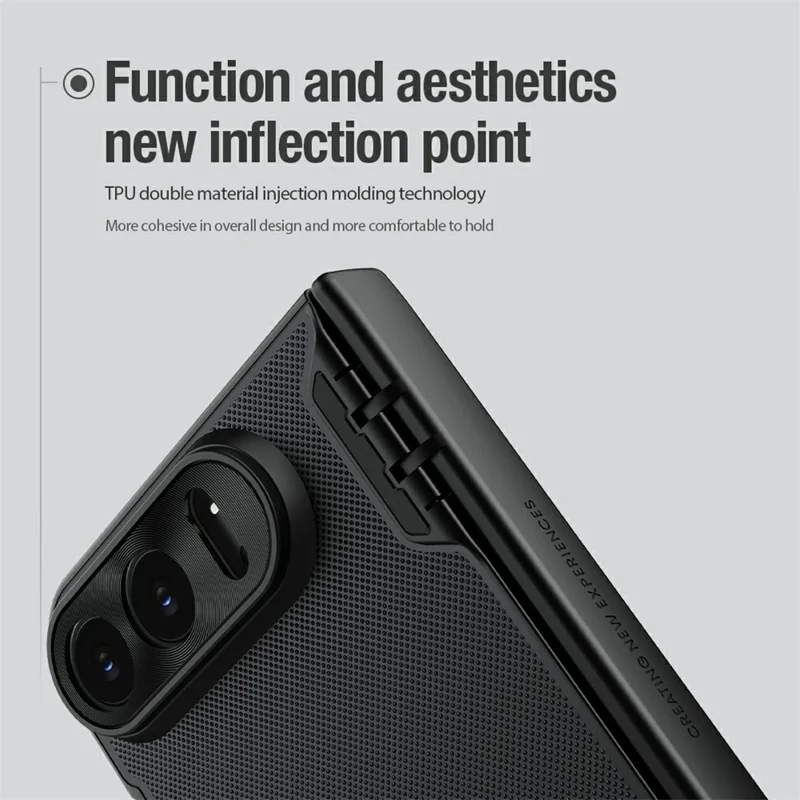 NILLKIN Super Frosted Shield Fold For iPhone Duo Magnetic Case PC Matte Phone Cover - Black