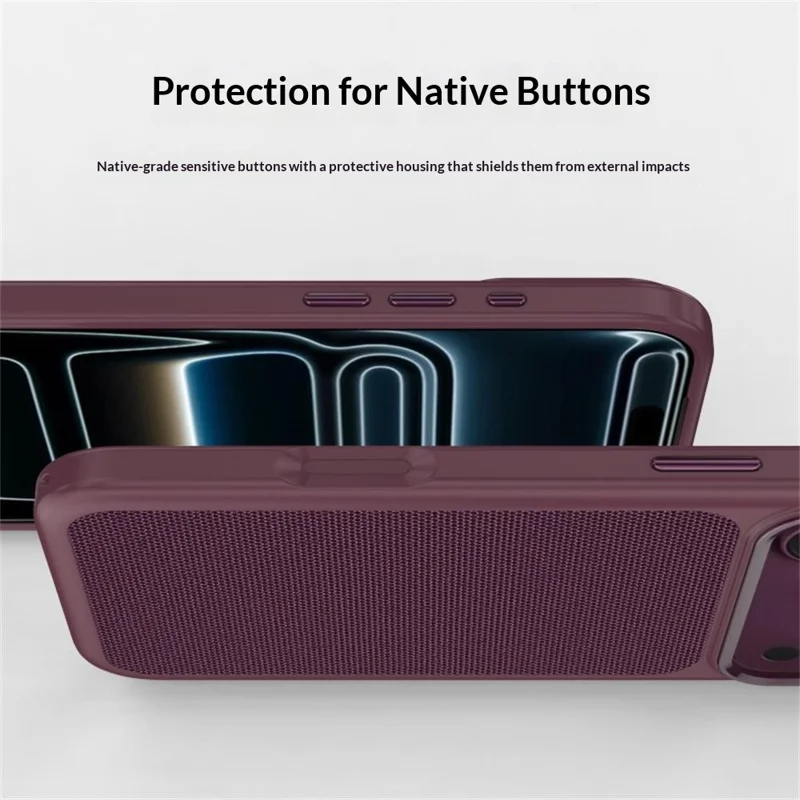 For iPhone 17 Magnetic Case PU Leather + TPU + PC Shockproof Scratch-Resistant Phone Back Cover - Baby Blue