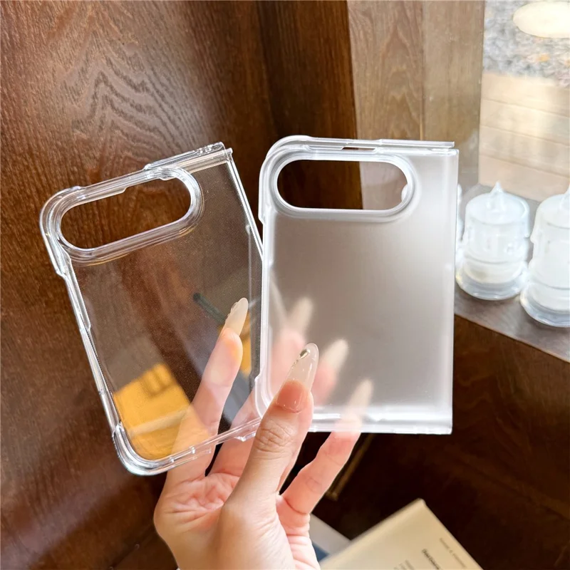 Etui na iPhone Duo Case, odporno na wstrząsy, PC, ochronne, składane, przezroczyste