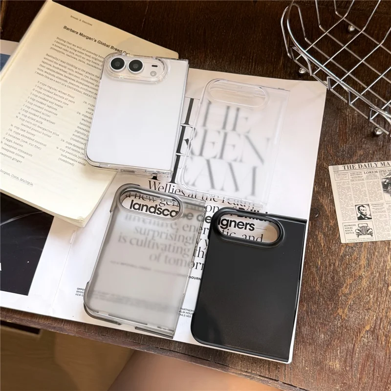Etui na iPhone Duo Case, odporno na wstrząsy, PC, ochronne, składane, przezroczyste