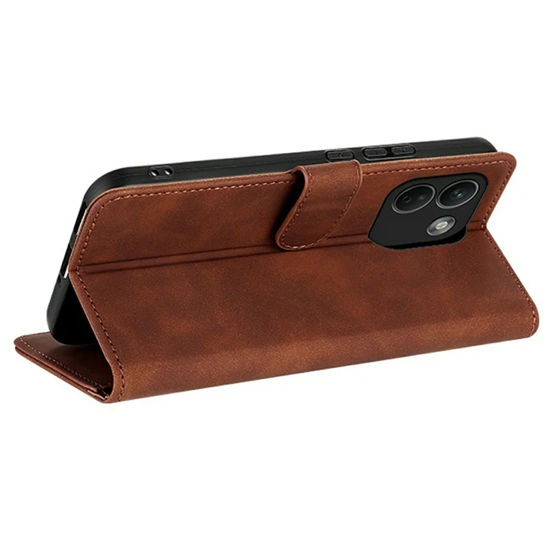 AZNS For Xiaomi Redmi Note 17 Pro Max 5G Case PU Leather Wallet Phone Cover - Brown