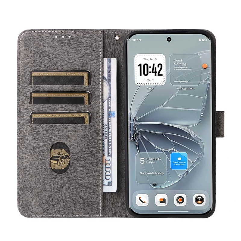 Für TECNO Pova Curve 2 5G Brieftaschenhülle RFID-Schutz PU-Leder Handyhülle Ständer mit Riemen - Schwarz