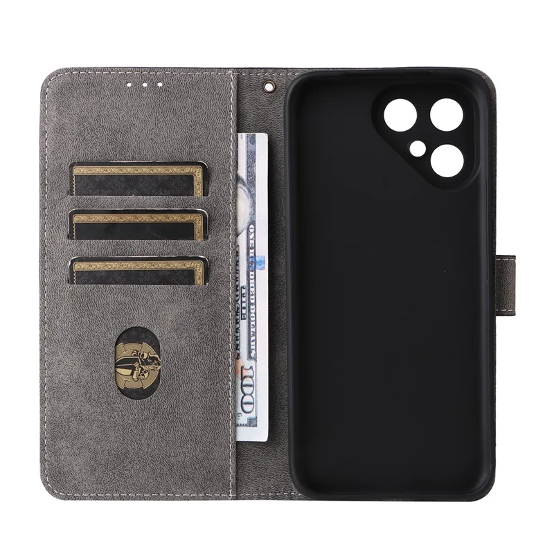 Für TECNO Pova Curve 2 5G Brieftaschenhülle RFID-Schutz PU-Leder Handyhülle Ständer mit Riemen - Schwarz
