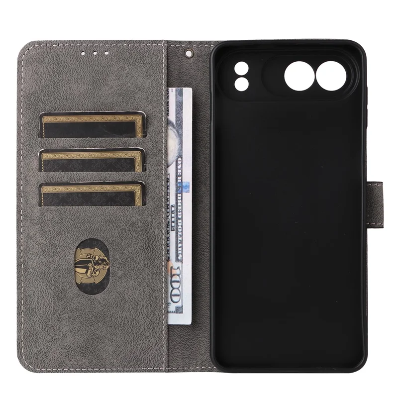 For ZTE nubia Air Pro 5G Wallet Case RFID Blocking PU Leather Phone Cover Stand with Strap - Black