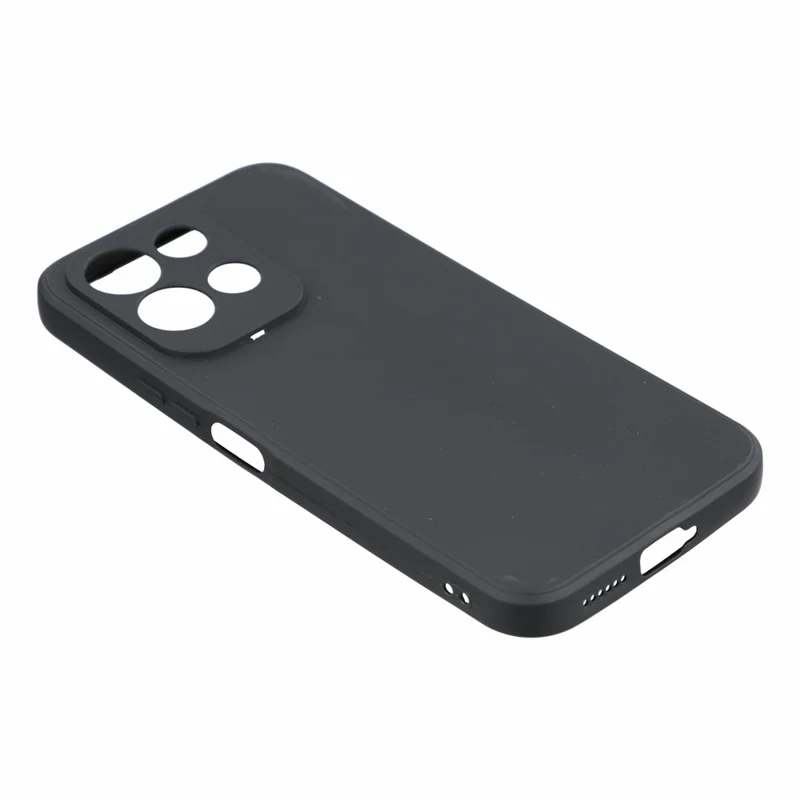 غطاء لهاتف Xiaomi Redmi 17 4G / 5G، قطع دقيق، حافة مستقيمة، غطاء واقي من مادة TPU مقاوم للصدمات - أسود
