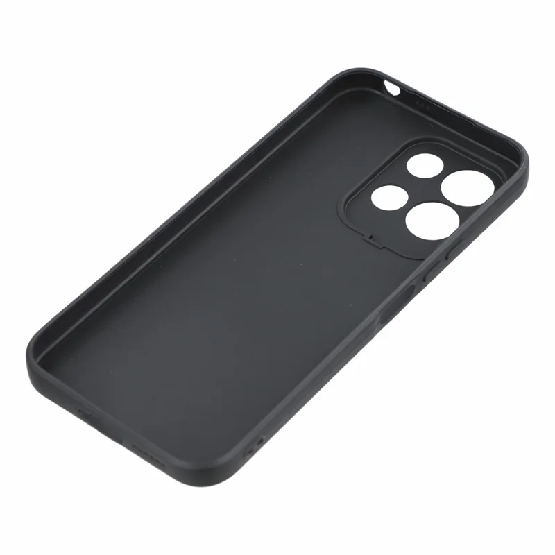 غطاء لهاتف Xiaomi Redmi 17 4G / 5G، قطع دقيق، حافة مستقيمة، غطاء واقي من مادة TPU مقاوم للصدمات - أسود