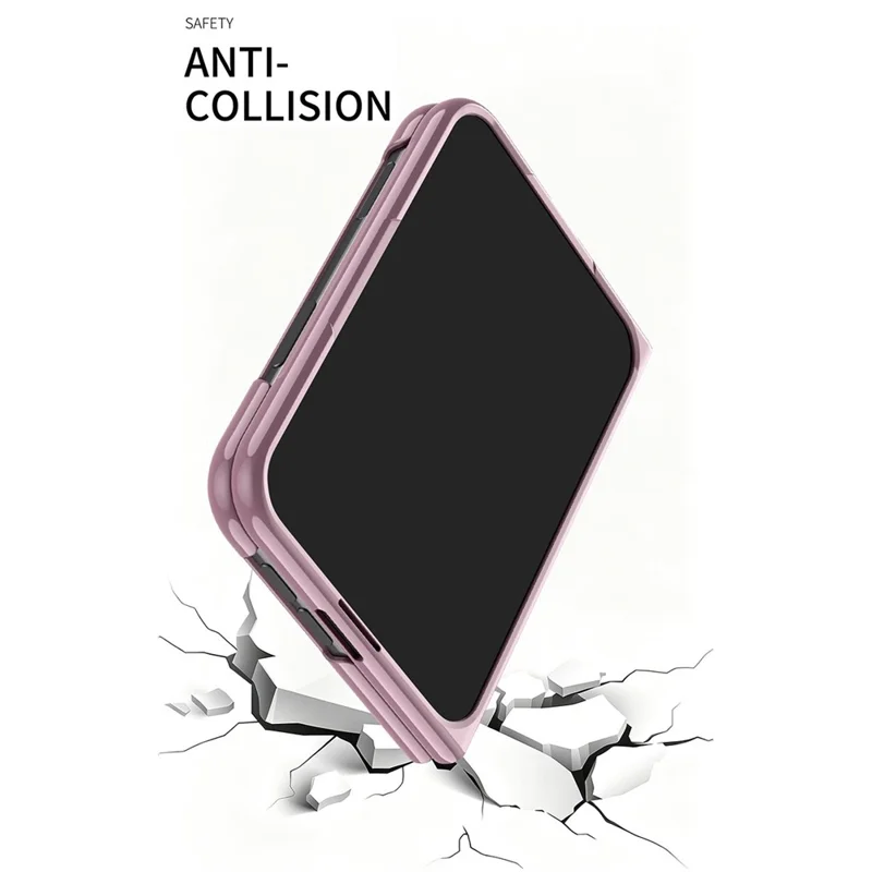 Coque transparente rigide en PC chromée pour iPhone Duo - Rose Gold