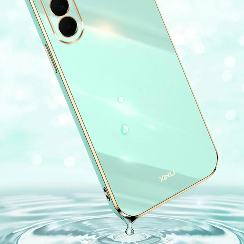 Funda para Samsung Galaxy A27 5G, carcasa de TPU con marco galvanizado - Negro