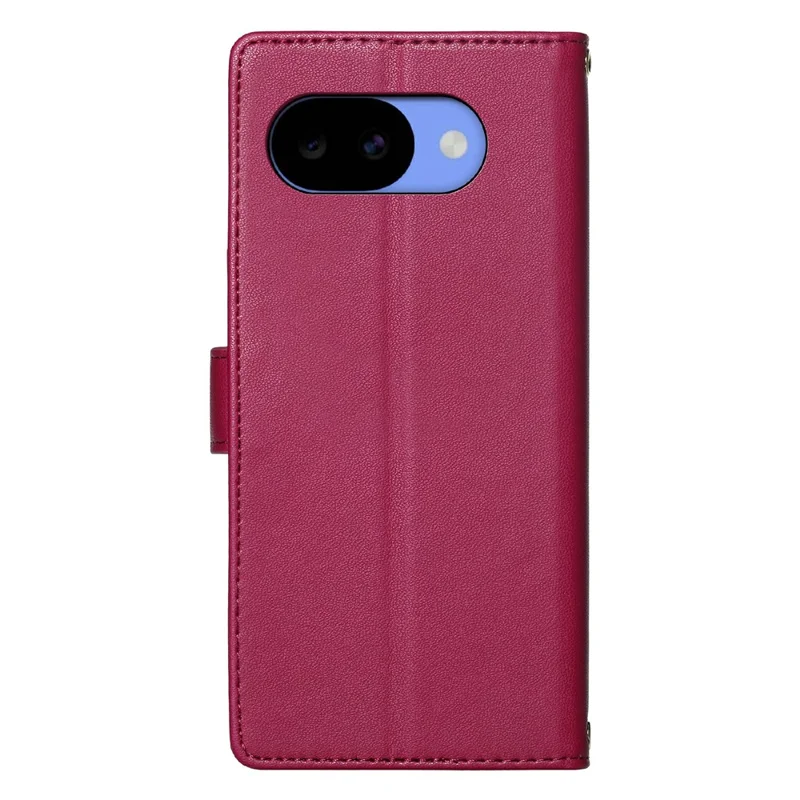 Чехол для oogle Pixel 11a с милым рисунком кота, кошелек из искусственной кожи с ремешком на запястье - Розовый