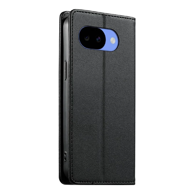 Für Google Pixel 11a Brieftasche Ständerhülle Linienstichung TPU PU Leder Handyhülle - Schwarz