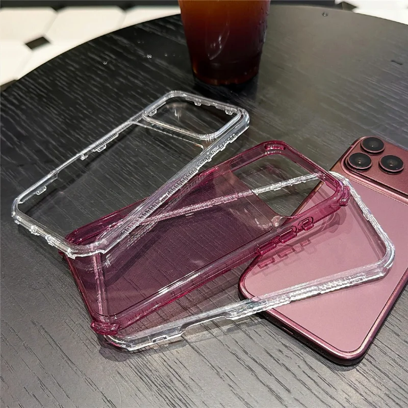 Für iPhone 18 Pro / 17 Pro Clear Case PC + TPU stoßfester Handyhülle - Transparent