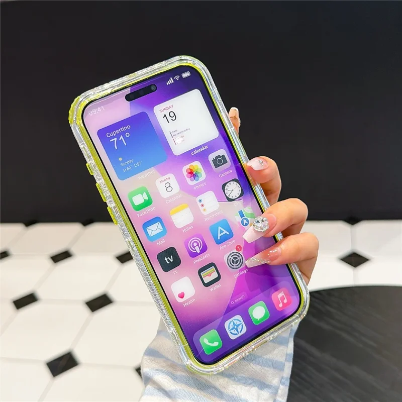 För iPhone 18 Pro Max / 17 Pro Max Clear Case PC + TPU chockabsorberande mobilskal - Transparent