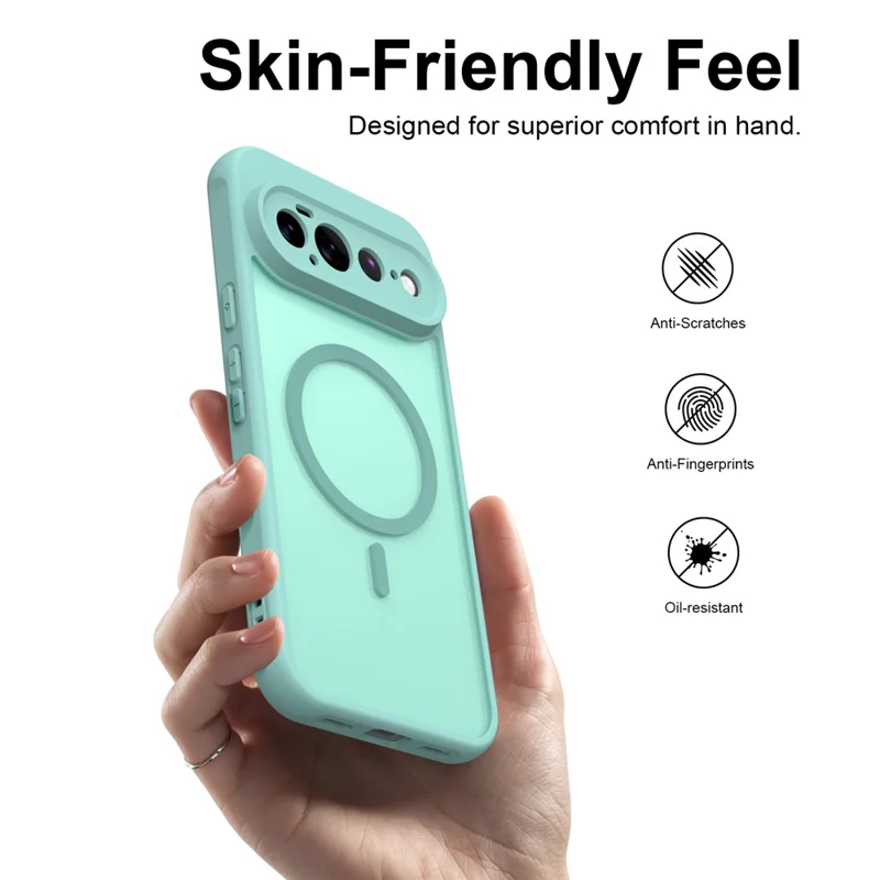 Bulk Purchasing for Google Pixel 11 Pro XL Magnetic Case Anti Drop Matte PC + TPU Phone Cover - Light Green