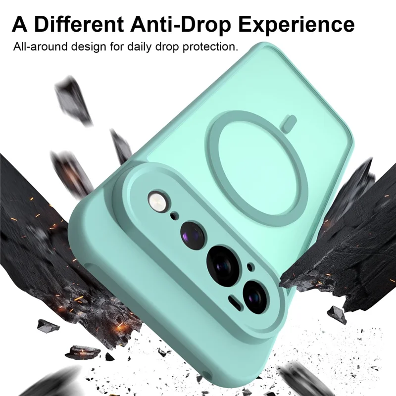 Bulk Purchasing for Google Pixel 11 Pro XL Magnetic Case Anti Drop Matte PC + TPU Phone Cover - Light Green