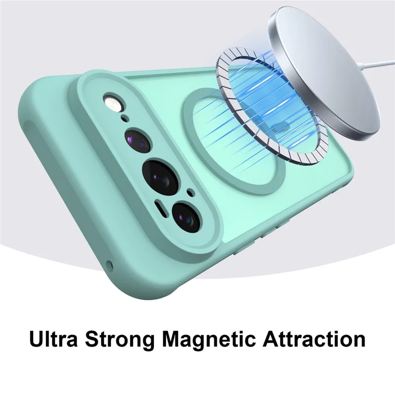 Bulk Purchasing for Google Pixel 11 Pro XL Magnetic Case Anti Drop Matte PC + TPU Phone Cover - Light Green