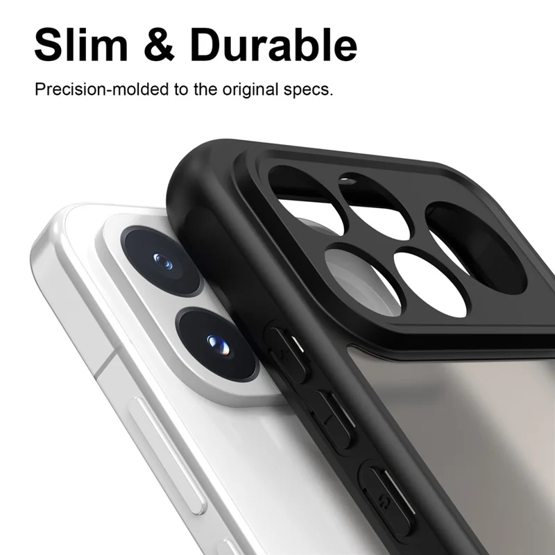 For Xiaomi Poco F9 Pro 5G Case Frosted Translucent PC + TPU Phone Back Cover - Black