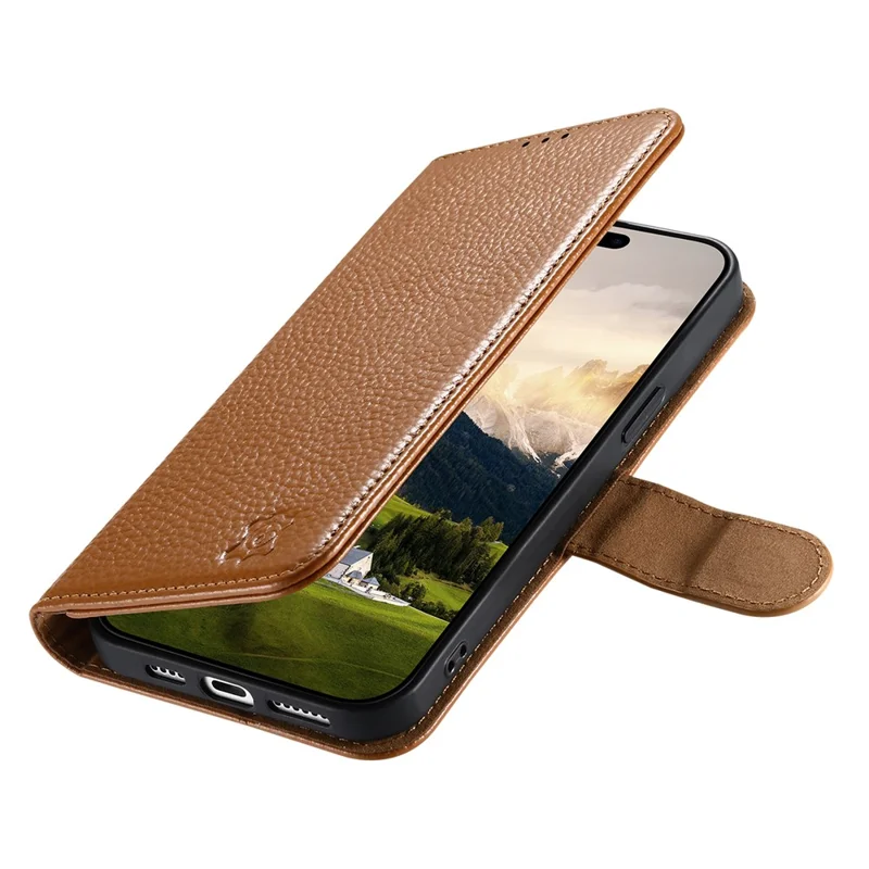 Etui na Nothing Phone (4a) Pro Etui portfelowe z blokadą RFID ze skóry rozdzielonego - Brązowe