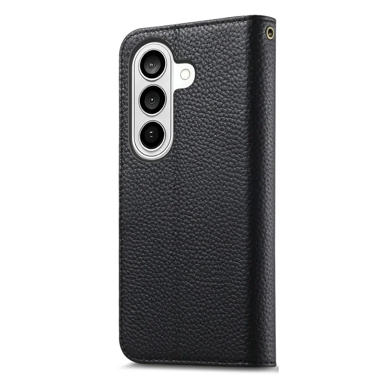 For Samsung Galaxy S26 FE Case RFID Blocking Wallet Split Leather Phone Cover - Black