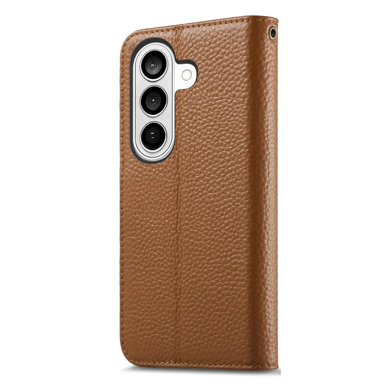 For Samsung Galaxy A27 5G Case RFID Blocking Wallet Split Leather Phone Cover - Brown