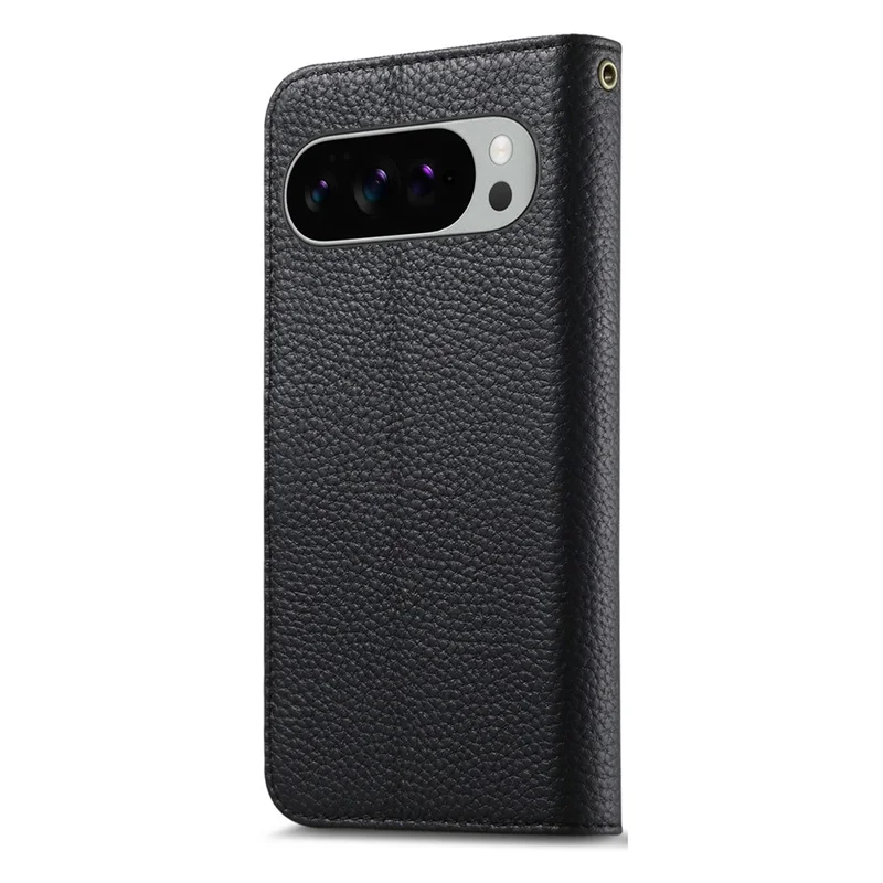 For Google Pixel 10 Pro XL / Pixel 9 Pro XL Case RFID Blocking Wallet Split Leather Phone Cover - Black
