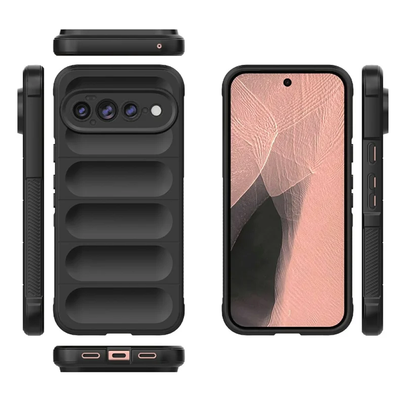 For Google Pixel 11 Pro XL Phone Case Anti-Drop Soft TPU Rugged Back Cover - Black