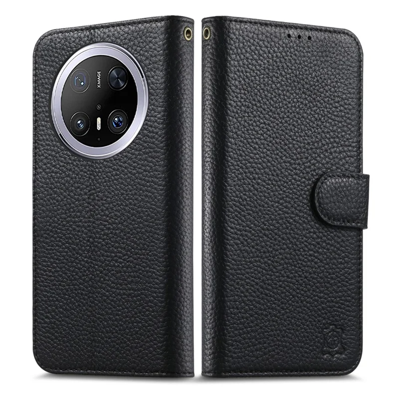 For Honor Magic8 5G Case RFID Blocking Wallet Split Leather Phone Cover - Black