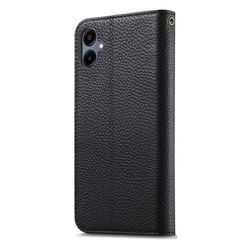 Phone Case for Samsung Galaxy A08 4G / A08 5G / A07 4G / A07s 4G / A07 5G / A06 4G / A06 5G , RFID Blocking Wallet Split Leather Cover - Black