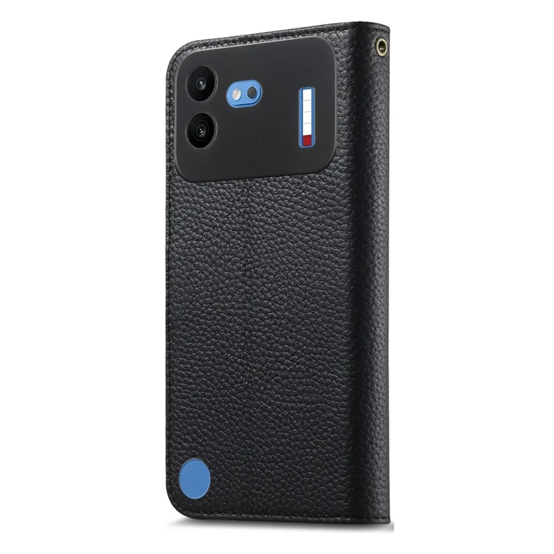Fodral för Nothing Phone (4b) med RFID-skydd, plånbok, splittrutig läderfodral - Svart