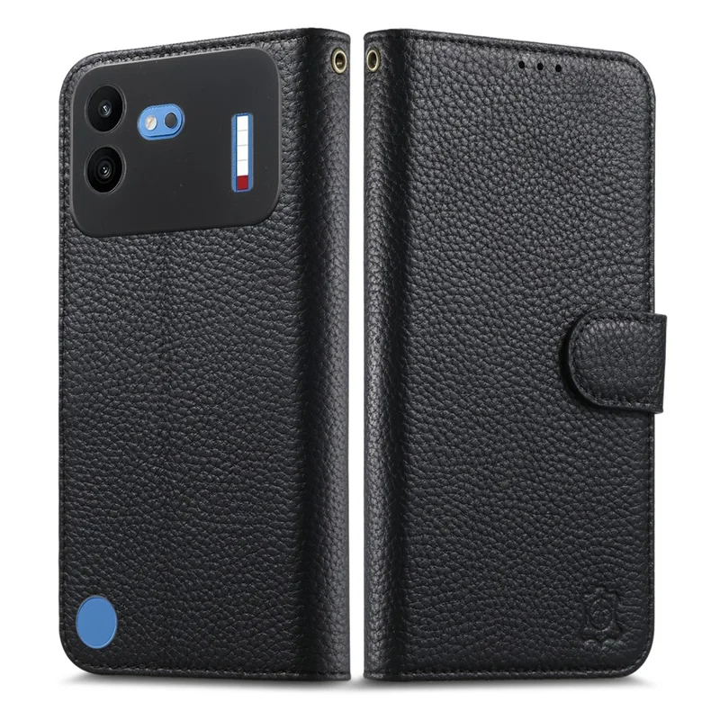 Fodral för Nothing Phone (4b) med RFID-skydd, plånbok, splittrutig läderfodral - Svart