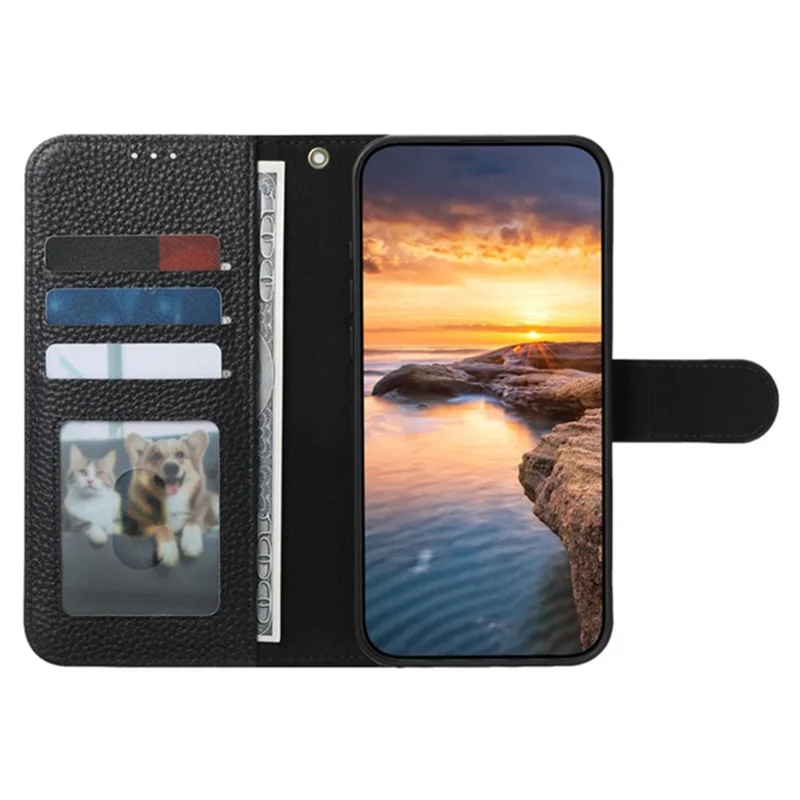 Etui na Oppo Find X9 Ultra 5G z portfelem, blokadą RFID, ze sztucznej skóry - Czarny
