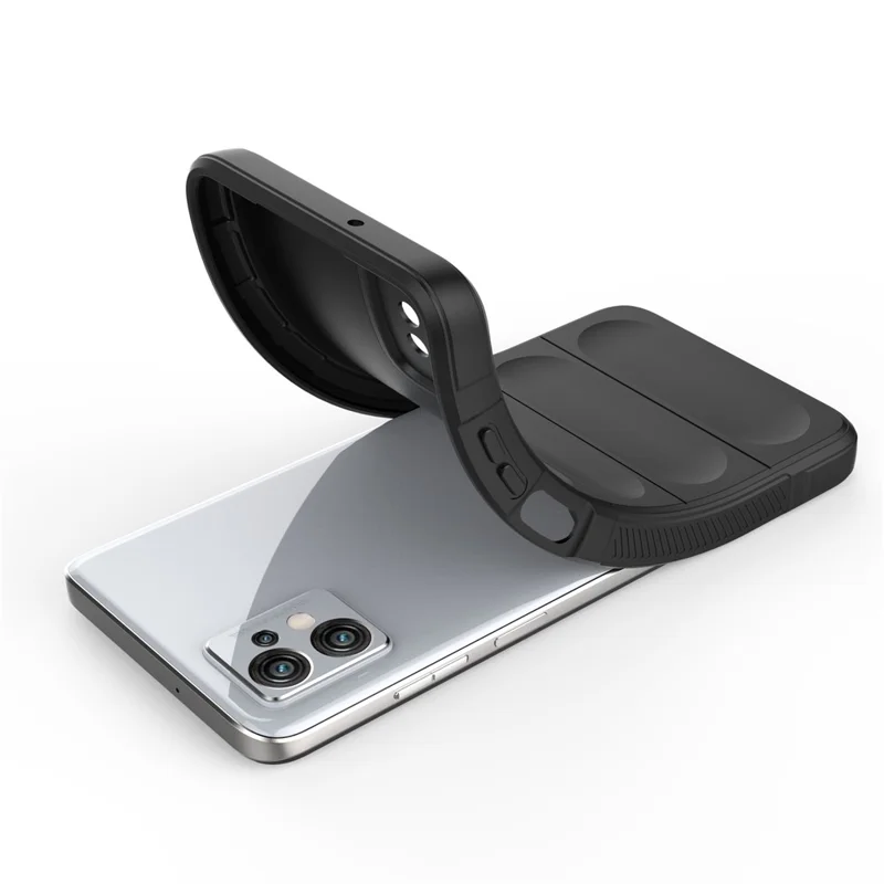 For Motorola Moto G32 4G Rugged Back Cover Flexible TPU Anti-scratch Protective Case - Light Grey