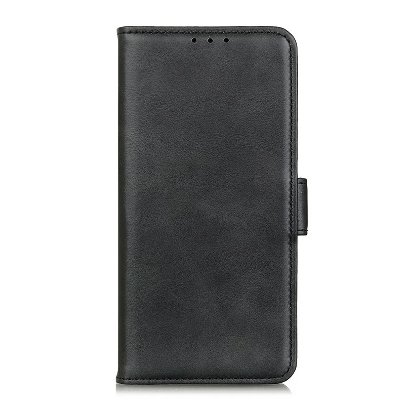 For Xiaomi Redmi Note 17 Pro Max 5G Case Stand Cowhide Texture PU Leather Phone Cover - Black