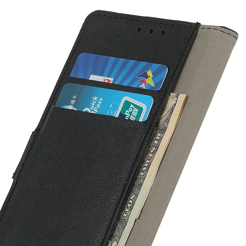 For Xiaomi Redmi Note 17 Pro Max 5G Case PU Leather Stand Wallet Phone Cover - Black